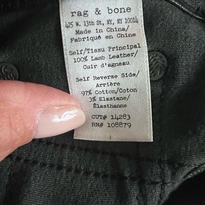 Rag and Bone Leather Pants